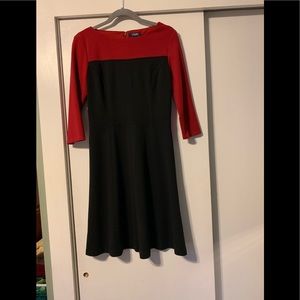 Chaps beautiful black and red dress